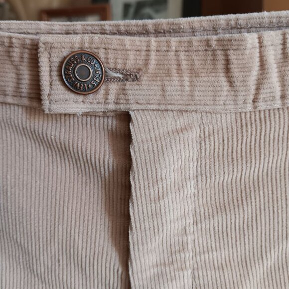 Sz 7 25x31 1970's Levis Vintage Corduroy Bellbottom Flare Jeans/Pants Beige - Picture 6 of 10